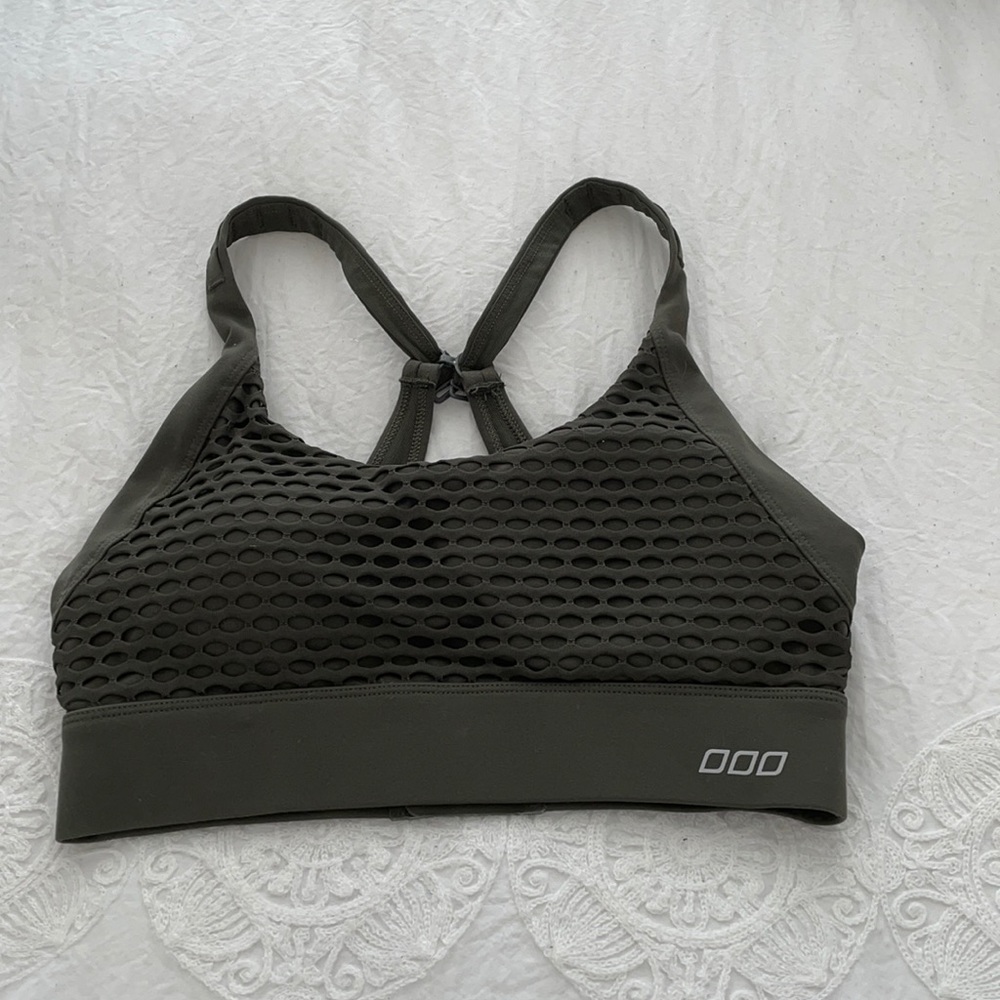 Size small forest green sports bra